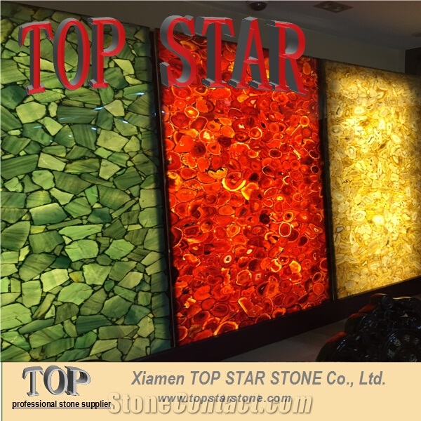 Luxury Stone Red Agate Stone Translucent Gemstone Semiprecious Stone