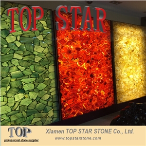 Luxury Stone Red Agate Stone Translucent Gemstone Semiprecious Stone