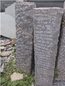 Rough Red Granite Palisades Stone,Fence Stone,