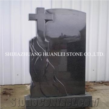 Granite Hebei China Black Tombstone, Shanxi Black Granite Monument,Cross Tombstone,Gravestone ,Headstone ,Memorial