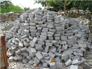 Kandla Grey Cobbles, Kandla Grey Sandstone Cube Stone & Pavers