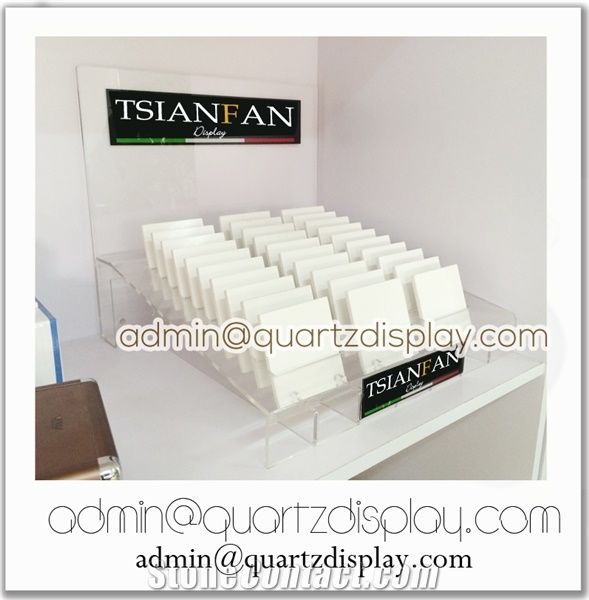 Acrylic Quartz Stone Sample Countertop Display Stand