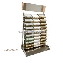 Quartz-Marble-Granite-Stone Samples Display Rack Sr036-3