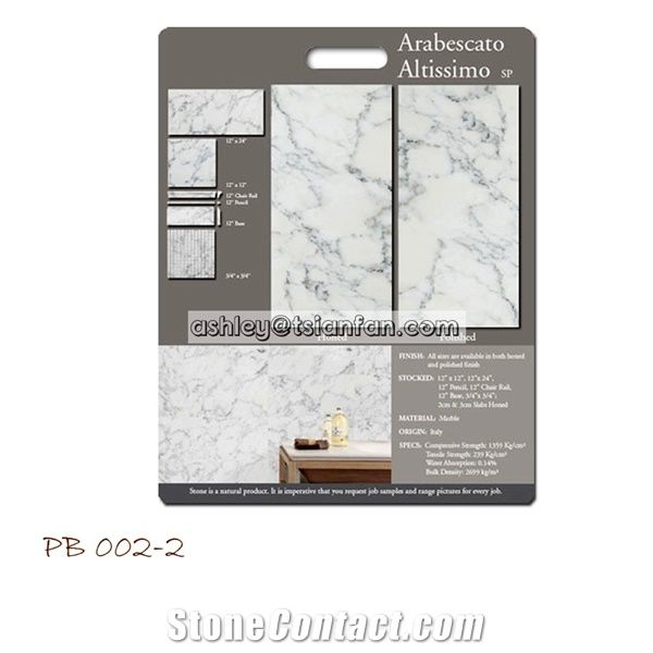 Engineered Stone Merchandising Display Sample Boards Pb002-2
