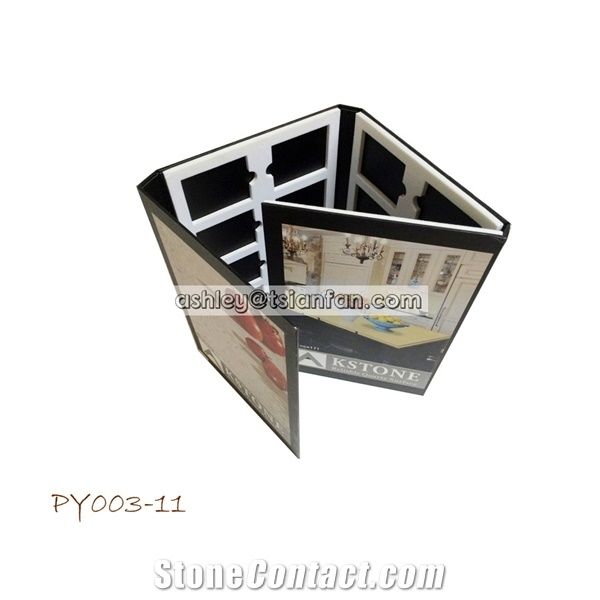 Plastic Handhole Quartz-Marble-Granite-Stone Samples Book/Folder Py003-11