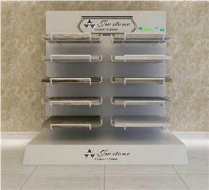 Sr091 Small Quartz Stone Metal Counter Display Stand