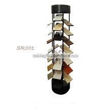 Three Sided Round Stone  Tower Shape Display Rack
