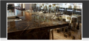 Gaudi Marble Wet Bar Top