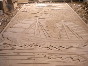Yellow Sandstone Carving Relief, Sichuan Yellow Sandstone Reliefs