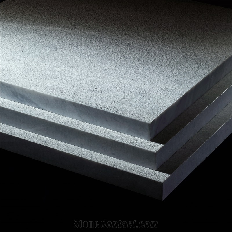 Blue Sky Marble Sandblasted Tiles & Slabs, Flooring Tiles