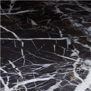 Medi Black Polished Marble Floor Tiles, Wall Tiles