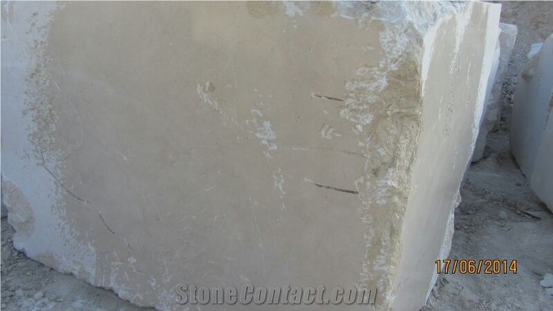 Persian Botticino Marble Blocks, Beige Marble