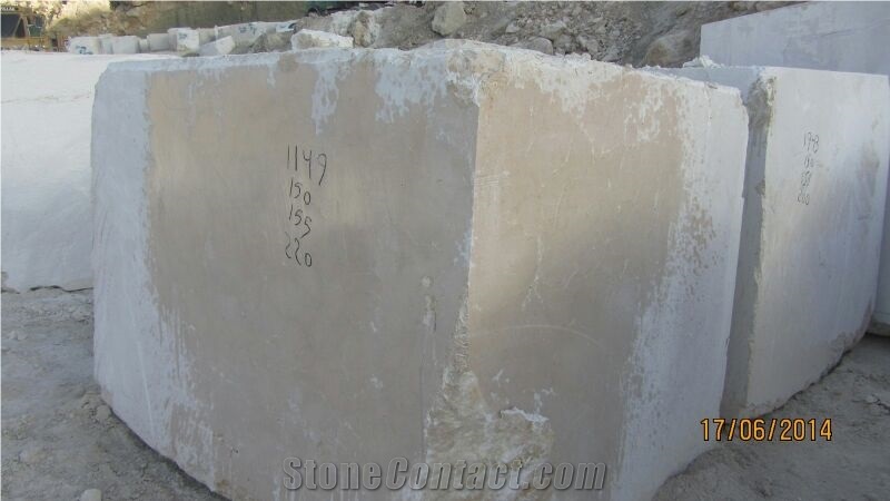 Persian Botticino Marble Blocks, Beige Marble