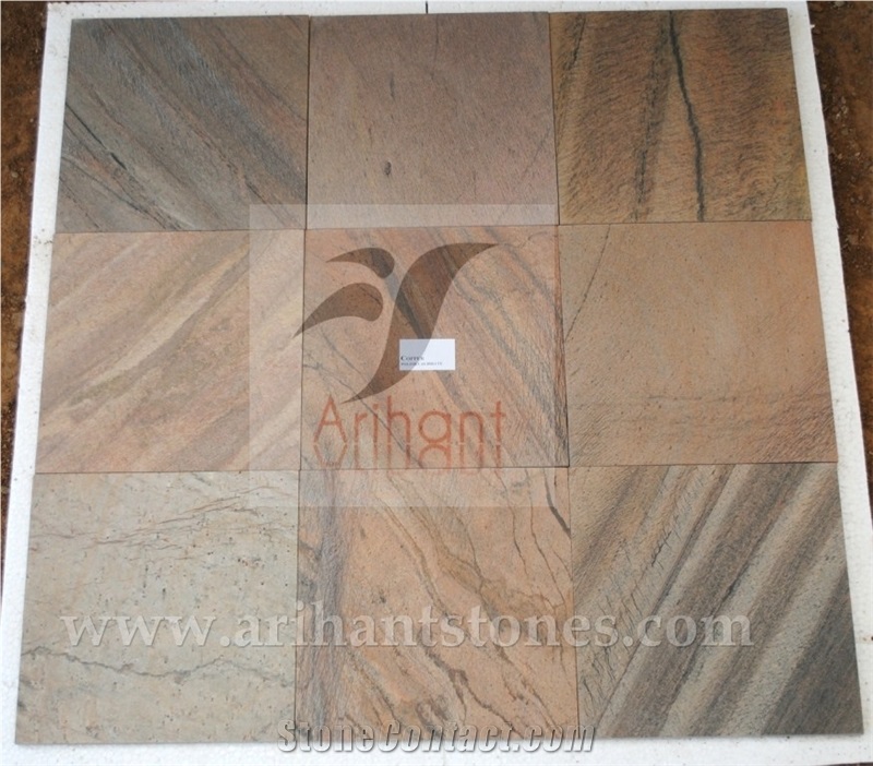 Copper Slate Flooring Tiles, Brown Slate Tiles & Slabs India