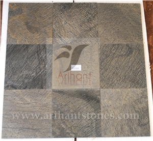 Desert Gold Slate Tiles & Slabs, Brown Slate Flooring Tiles India