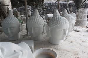Elephant Statues 1, White Marble Statues
