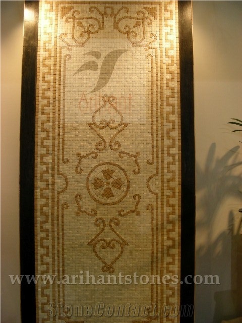 Pattern 6 Mosaics, White Marble Mosaic, Wall Mosaic, Floor Mosaic