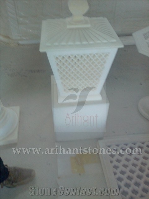 White Marble Stone Lamp, Lanterns