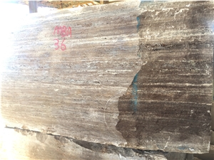Dark Smoky Travertine, Black Travertine Blocks Iran