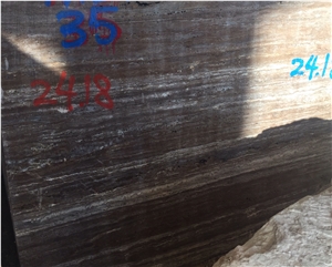 Dark Smoky Travertine, Black Travertine Blocks Iran