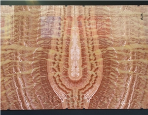 China Red Dragon Onyx Slab, Bookmatch,Feature Wall