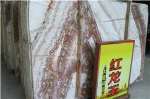 China Red Dragon Onyx Slab, Bookmatch,Feature Wall
