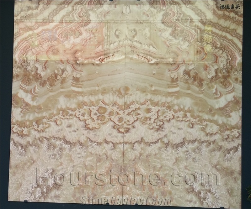 China Red Dragon Onyx Slab, Bookmatch,Feature Wall