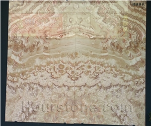 China Red Dragon Onyx Slab, Bookmatch,Feature Wall