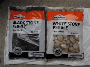 China Manufacturer River Stone Garden Cobbles Black Pebbles