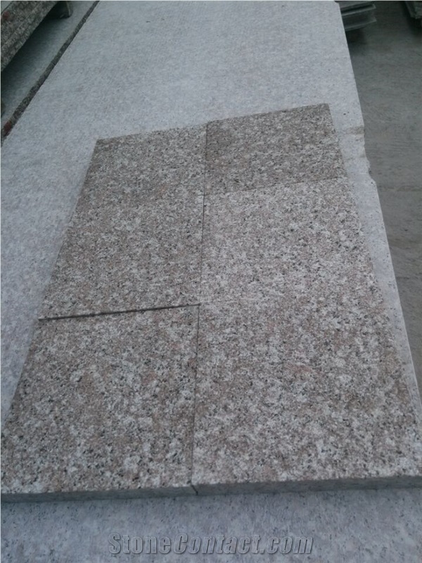 G687 Granite Slabs & Tiles, Peach Granite Flamed Finished
