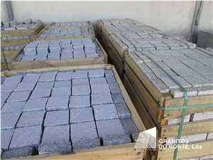 Cinza Alpendurada Granite Sawn Cobbles, Cube Stone, Grey Granite Cube Stone & Pavers Portugal