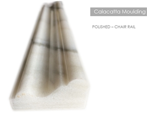 Calacatta Marble - Calacatta Chair, White Marble Molding & Borders Turkey
