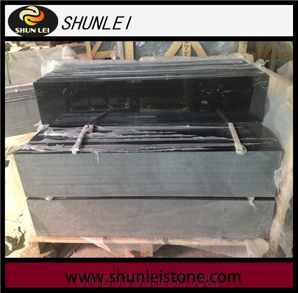 Absolute Black Granite Steps, Black Granite Risers