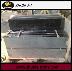Absolute Black Granite Steps, Black Granite Risers
