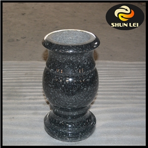 Antique Marble Vase, Granite Vases China Black Granite Monumental Vases