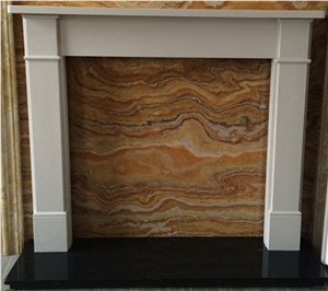 Black Granite Fireplace Mantel