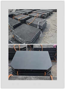 Cheap Granite Fireplace Base and Hearth, Shanxi Black Granite Fireplace