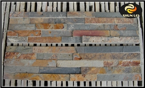 China Multicolor Slate Cultured Stone for Wall Cladding China Multicolor Slate Cultured Stone for Wall Cladding