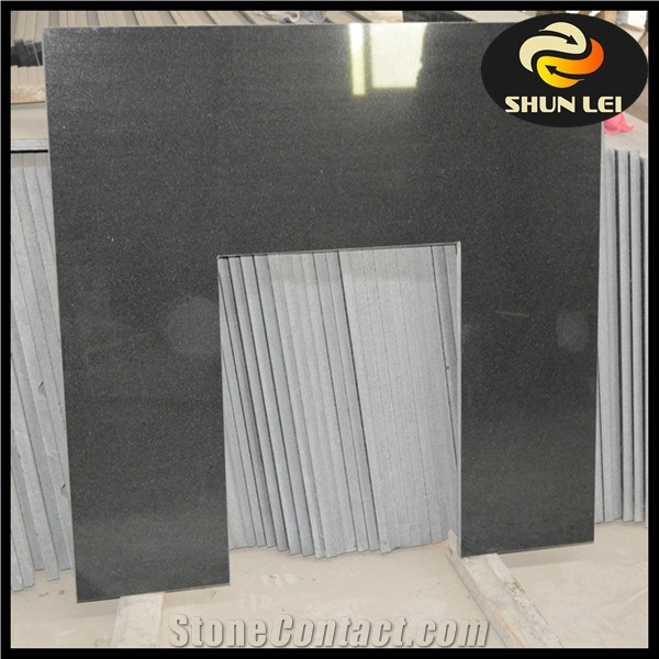Shanxi Black Granite Fireplace Back Panel