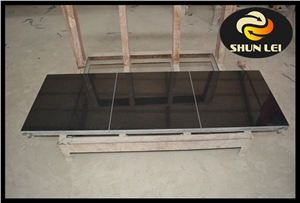 Shanxi Black Granite Jointed Fireplace Hearth Shanxi Black Granite Jointed Fireplace Hearth