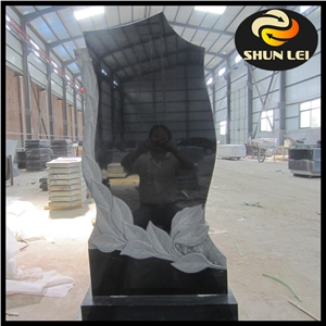 Shanxi Black Granite Tombstone, Grave Stone, Granite Monuments Shanxi Black Granite Tombstone, Grave Stone, Granite Monuments
