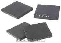 Slate Teacup Coaster - Tea Trays, Black Slate Tea Trays