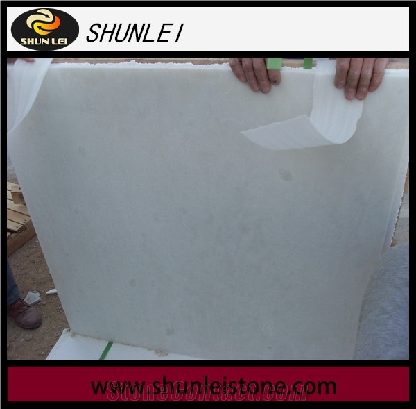 White Color Polished Finishing Marble Stone Snow White Marble Tile & Slab