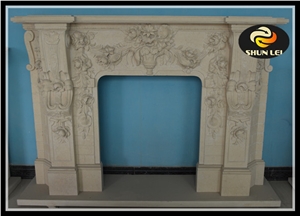White Marble Fireplace Mantels