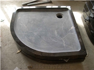 China Marron Emperador Marble Shower Tray/ China Emperador Dark Marble Shower Base
