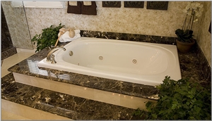China Marron Emperador Marble Shower Tray/ China Emperador Dark Marble Shower Base