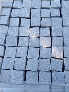 Fargo G603 Granite Cube Stone with All Sides Natural Split, Light Grey Granite Natural Cobble Stone for Garden Stepping Pavements, Cube Stones for Walkway/Driveway/Courtyard Road