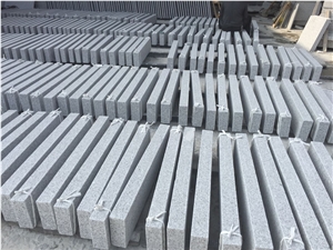 Fargo G603 Granite Kerbstone, Chinese Cheap Grey Granite Flamed Curbstone, New G603 Light Grey Granite Road Stone, Side Stone