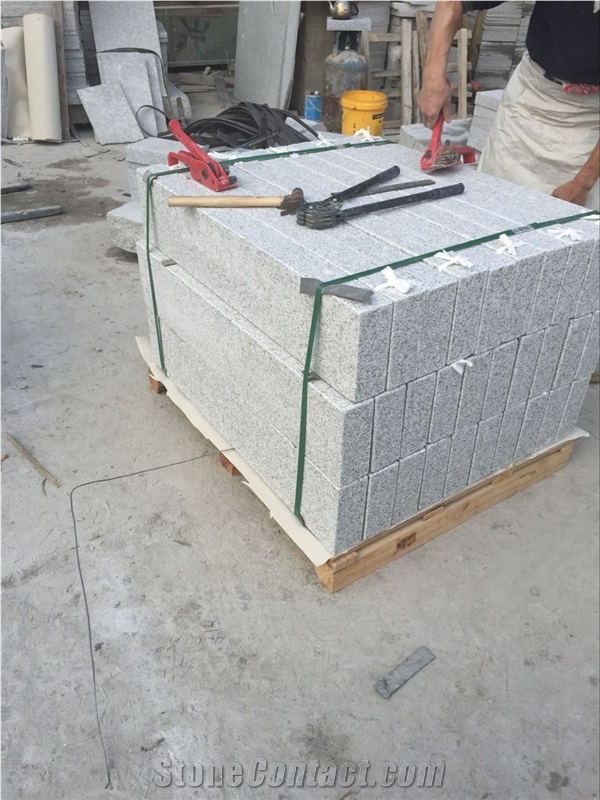 Fargo G603 Granite Kerbstone, Chinese Cheap Grey Granite Flamed Curbstone, New G603 Light Grey Granite Road Stone, Side Stone
