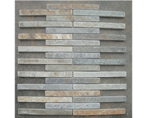 China Slate Linear Strips Mosaic for Wall & Floor
